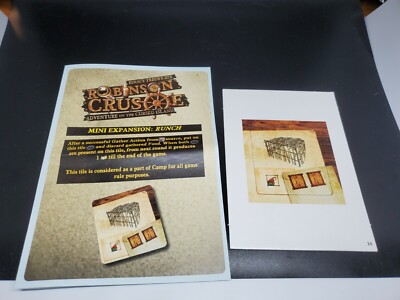 Brettspiel Advent Calendar 2016 Promo Expansion Robinson Crusoe Runch