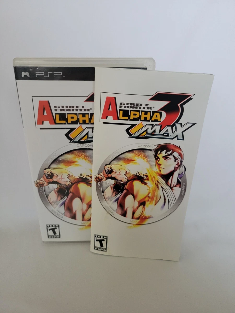 Jeu Street Fighter Alpha 3 Max PSP Complet - Bon état, Version PAL France 2009