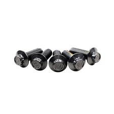 5PCS Stainless Steel Black 3/8"-16-1.0" Rear Brake Rotor Bolts Screws for Harley