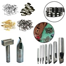 Oval Shape Eyelets Hole Punch Cutter Hand Tool for Leathercraft Handbags Jackets