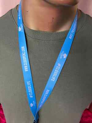 LANYARD - CLOUD PEN BRAND BABY BLUE COLORED VINTAGE HIP HOP MEMORABILIA ...