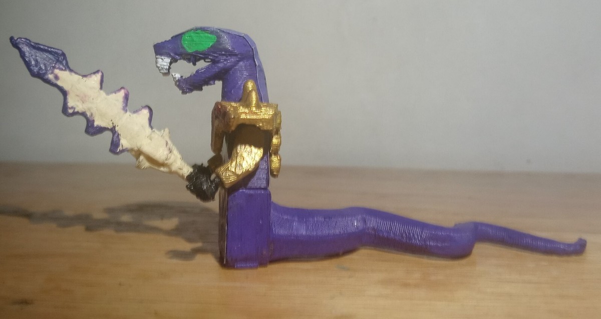 LEGO NINJAGO Custom General Arcturus Purple Snake Minfigure With a