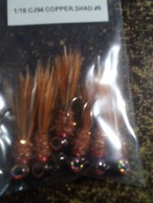 Hand Tied Hackle Tail Crappie Jigs Made in The USA 1/16th Ounce #8, 6, 4, or 2