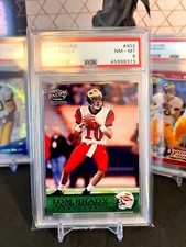⭐️ TOM BRADY 2000 PACIFIC #403 PSA 8 NM-MT RC ROOKIE RETIRED GOAT 🔥🔥🔥