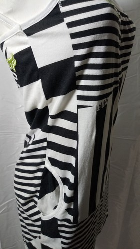 Fox Racing Sport Youth Girls Round Neck Dress Size Small Vintage White Black - Picture 5 of 23