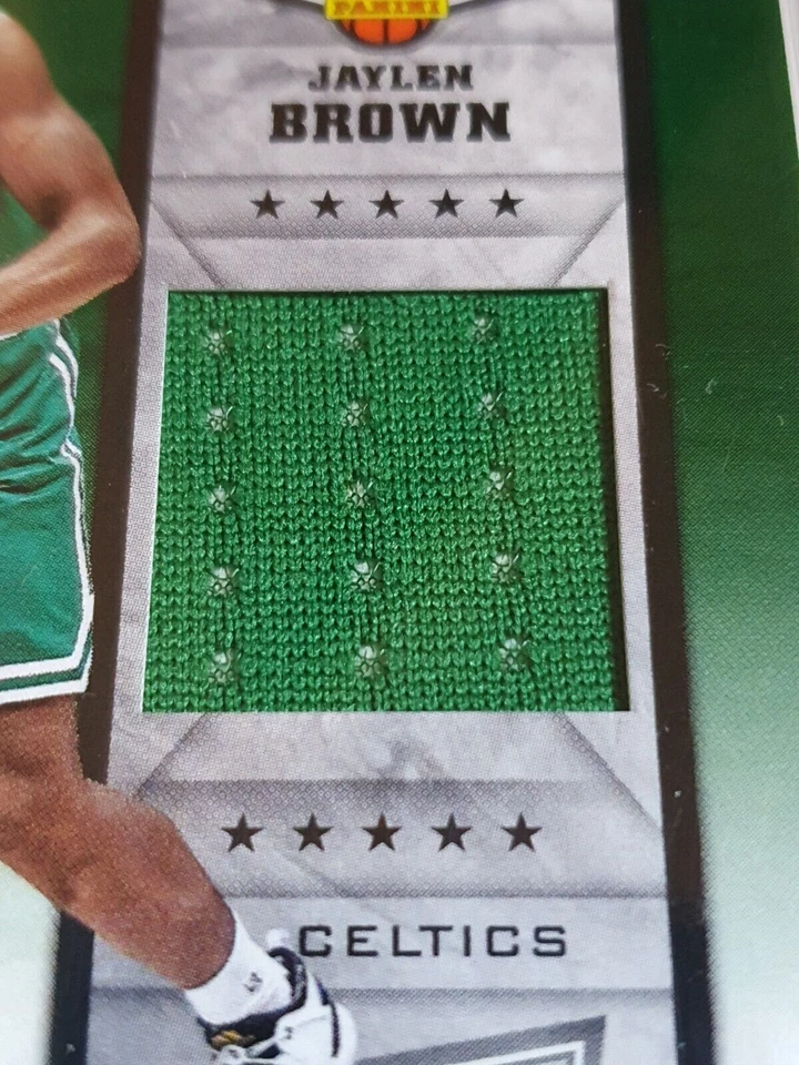 2017 Panini Jaylen Brown Rookie #PATCH Game Worn Jersey RC - Player of the Day - Image 2 of 3