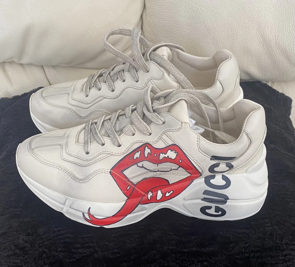 Rhyton sneaker with mouth print price 2025
