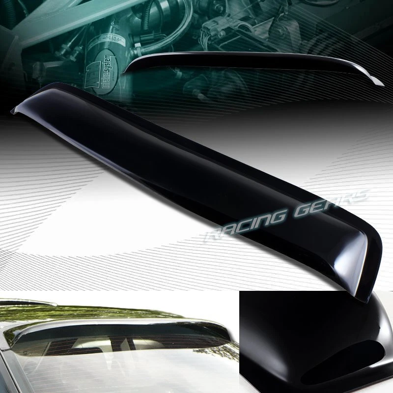 PARA NISSAN MAXIMA 4 PUERTAS NEGRO ABS PLÁSTICO VENTANA TRASERA TECHO VISERA ALERÓN ALERÓN Foto 4 de 4