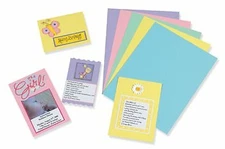 Array Card Stock Pacon Card Stock, 8 1/2 inches x 11 Inches, Pastel Assortmen...