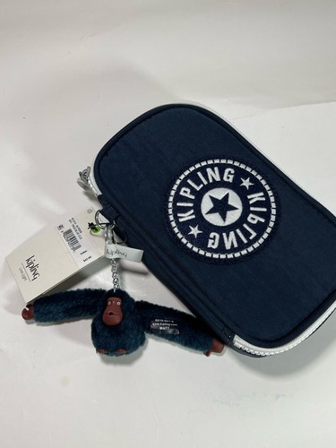 Astuccio piccolo per matite/accessori cosmetici Kipling 50 pens nuovo con etichette - True Blue CLG - Foto 2 di 5