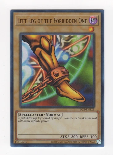 YuGiOh 25th Anniversary LEFT LEG OF THE FORBIDDEN ONE Ultra Rare Foil LOB-EN121