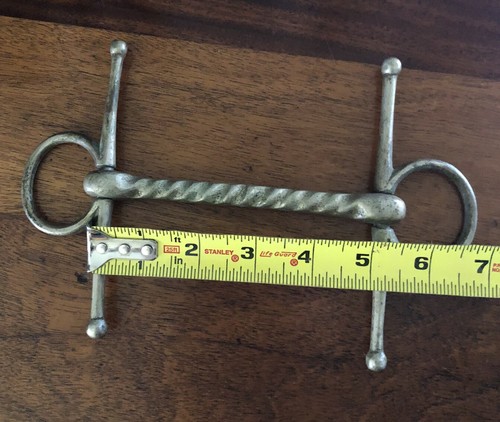 Embout De Conduite Mullen 5 Pouces Nickel – Bouche à Joues Pleines, Rare Et Ancien