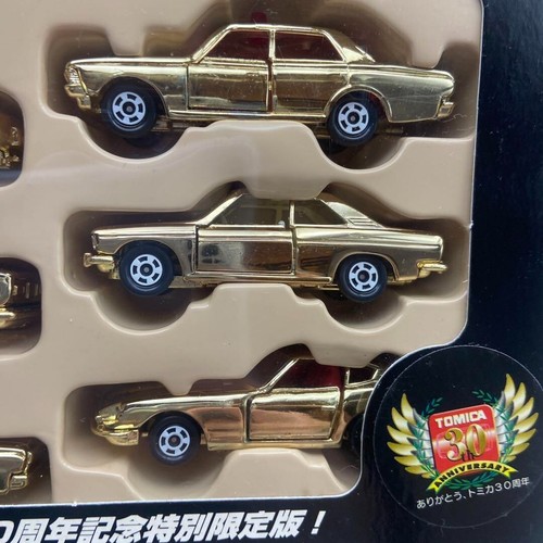 TOMY Tomica Millennium Minicar 5-piece Set 30th Anniversary Gold USED/VERYGOOD - Picture 10 of 10