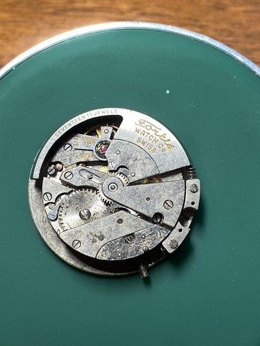 Vintage Fortis Fortissimo Bumper Automatic Military watch movement 17J - Good Ba - Picture 2 of 2