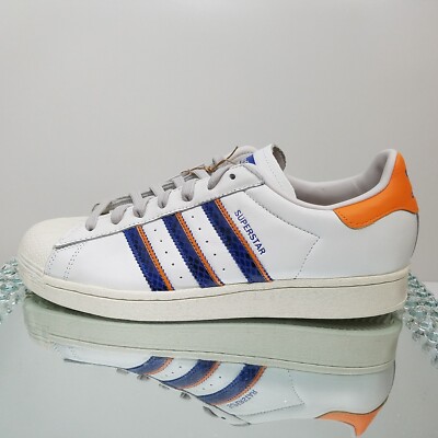 NEW Men's Size Adidas Superstar "White Orange Rush