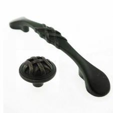 Traditional Oil Rubbed Bronze Cabinet Knob Handles Drawer Pulls Hardware Vanity