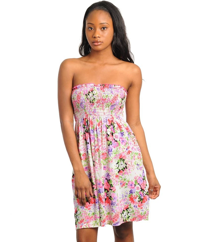 Tube hot sale dress floral