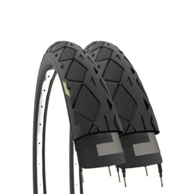 2 Copertoni 26x1.50 + Camere D'Aria Slick Neri Per MTB, City Bike E Trekking - Kit Completo - Foto 13