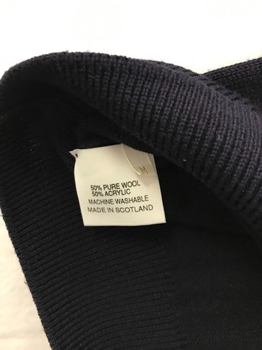 Pringle of Scotland Men's Golf Design Navy Wool Blend Sweater, Size M - Picture 10 of 14