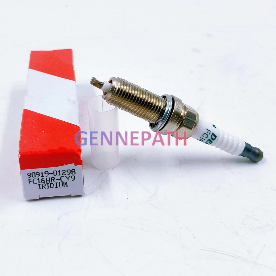 4 Pack Iridium Spark Plug 90919-01298 FC16HR-CY9 For Toyota 16-21 Prius Foto 4 de 4