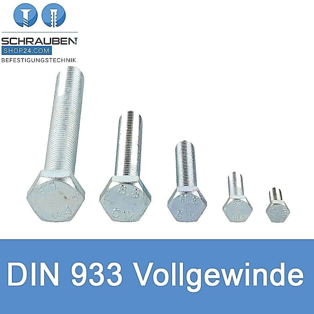 M7 Madenschrauben Mit Sechskantkopf, Vollgewinde, 8 Produktbild-Vorschau 5