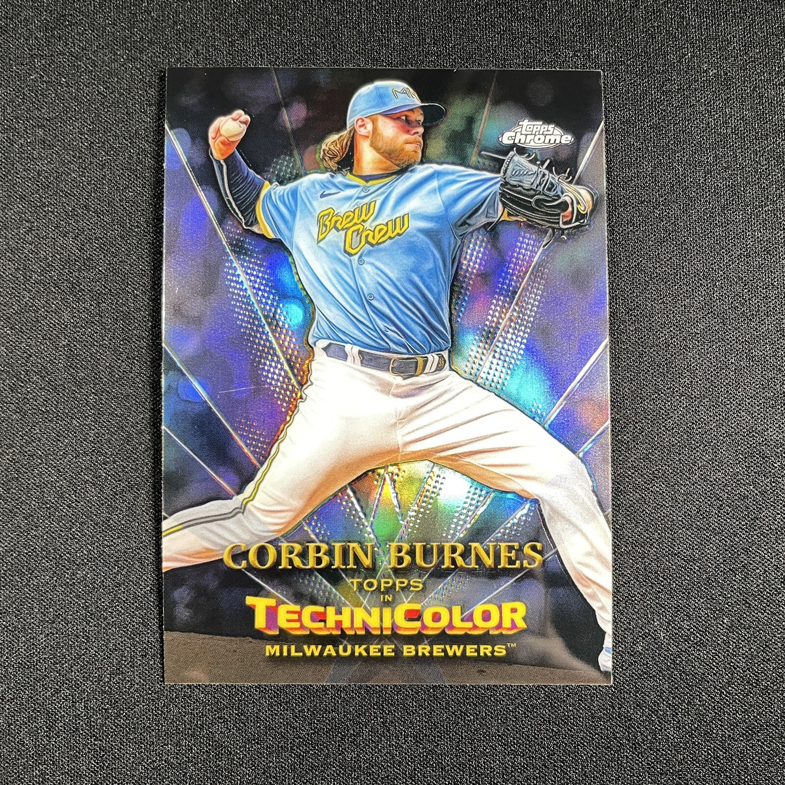 2023 Topps Chrome in Technicolor Corbin Burnes Milwaukee Brewers #TT-12
