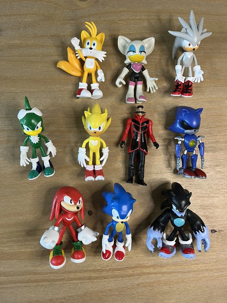 Sonic Action Figures Toys with Movable Joint 4.8 inches Lot Of 10