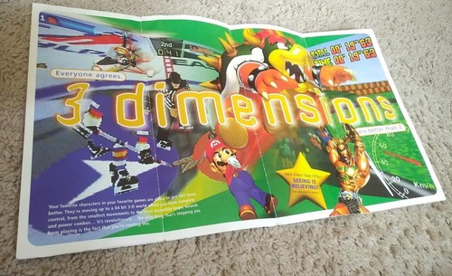 Folleto Change The System NNINTENDO 64 sistema promocional N64 anuncio 1996 - Imagen 7 de 7