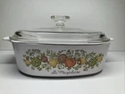 Vintage Corning Spice Of Life La Marjolaine A-2-B 2 Quart & Pyrex Lid A9C