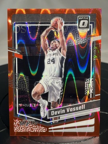 2023-24 Panini Donruss Optic - Devin Vassell #184 Red Seismic Prizm /130
