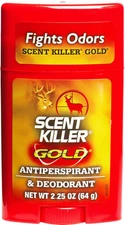Scent Killer Gold Unscented Deodorant and Antiperspirant for Hunting Scent Contr