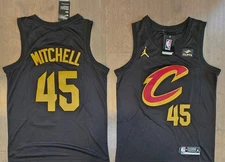 YOUTH Donovan Mitchell #45 Cleveland Cavaliers Stitched Black Statement Jersey
