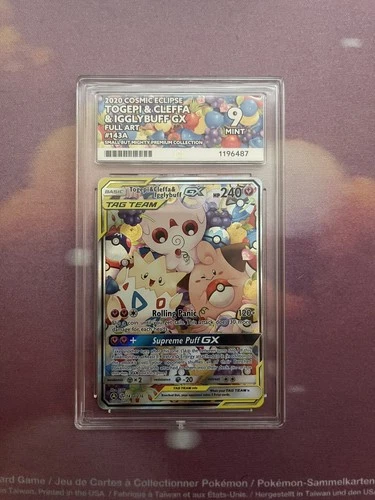 Togepi & Cleffa & Igglybuff GX 143A/236 ACE graded card