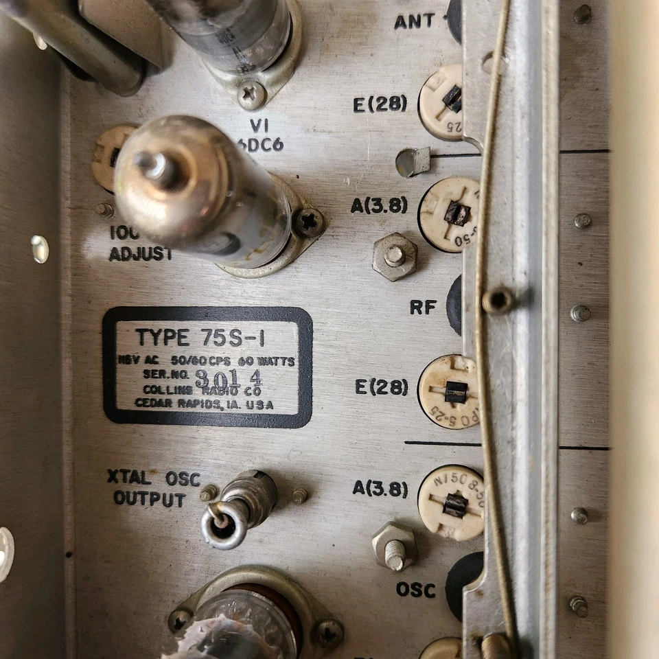 Receptor de radioaficionado Collins 75S-1 ¡muy bonito funcionando de colección! Foto 2 de 4
