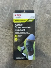 CVS Health LARGE Moderate Knee Support Active Compression Support