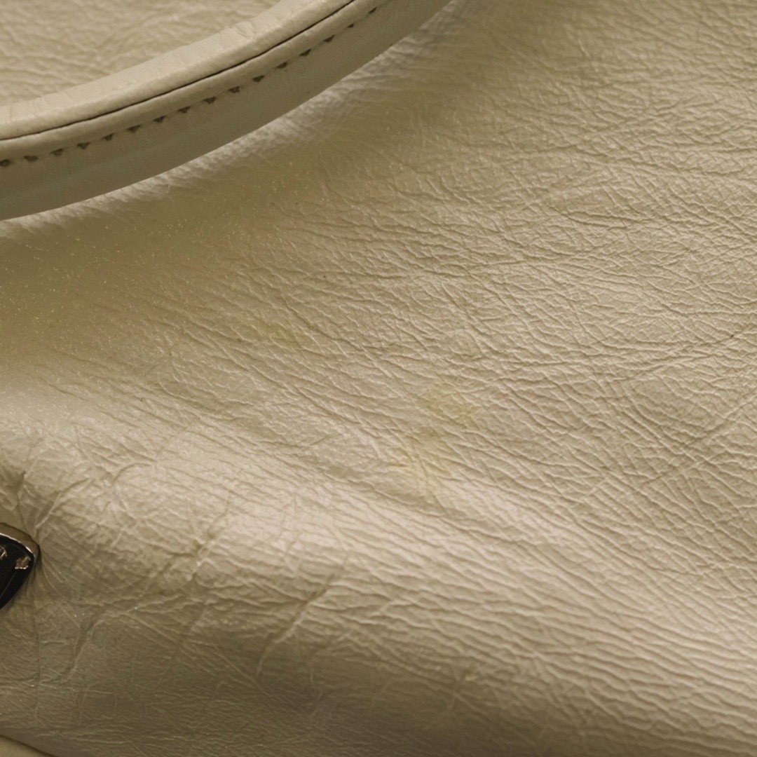 Chrome Hearts #2 SLOUCHY BAG CROSSBALL DAGGER HANDBAG WHITE Used 66ae7b620dc3d1a thumbnail 5