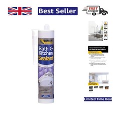 Reliable Everbuild Bath & Kitchen Sealant – 290ml Anti-Mould White Cartridge