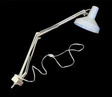 Vtg Wasomark LEDU color correct drafting lamp swing arm Sweden WORKS VG