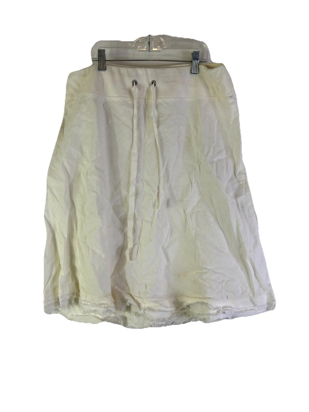 Eileen Fisher Womens Large Linen Skirt Drawstring Flowy Pull On White Coastal
Opens in a new window