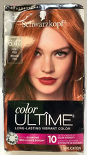 Schwarzkopf Ultime Hair Color Cream, Permanent, 6.47 Fiery Red