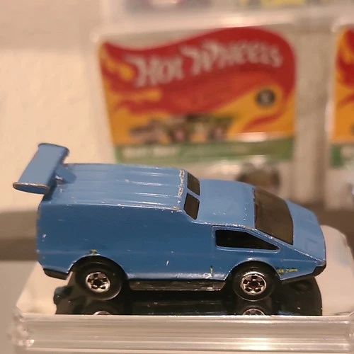 Hot Wheels Spoiler Sport Blue Black Diecast Van 1:64 Vintage 1976 Boys & Girls