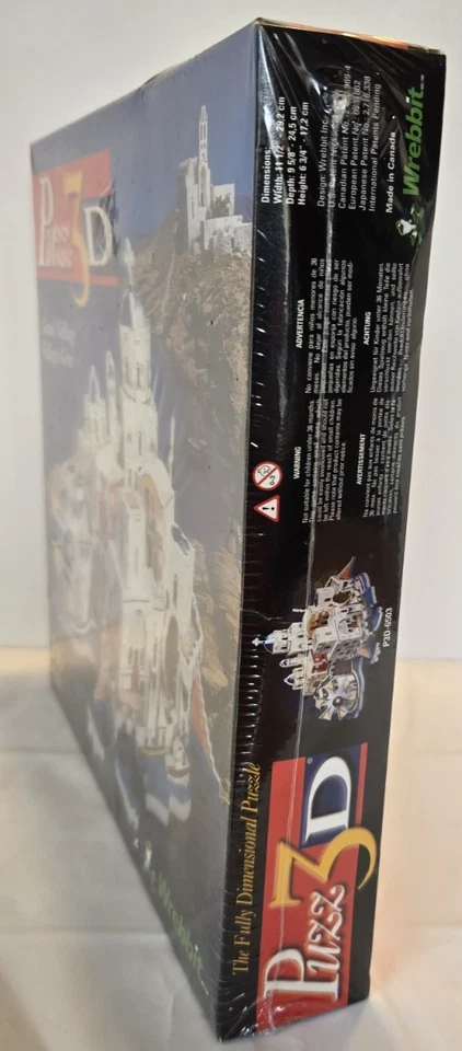 Puzz 3D Greek Village By Wrebbit NIB 246 Pieces Average SEALED Gift Puzzle 1999 - Image 2 of 4