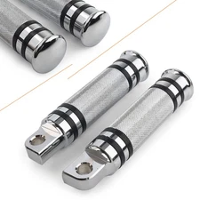 2 Pcs Passenger Foot Peg Male Mount Footpeg Footrest For Harley Model Chrome