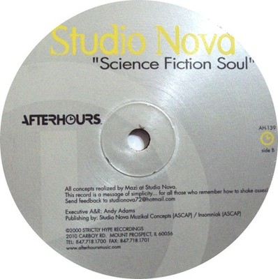 Studio Nova - Science Fiction Soul (12'') 0742891713910