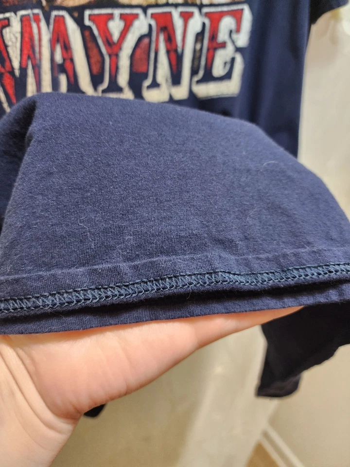 American Classics 2X Camiseta Azul Marino John Wayne El Duque Retro Vaquero Rústico Foto 4 de 4