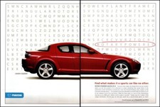 2006 Mazda RX-8 RX8 Sports Car 2 Page Vintage Print Ad Rotary Zoom Zoom Wall Art