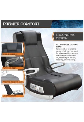 Ace Bayou X Rocker II SE 2.1 Black Leather Floor Video