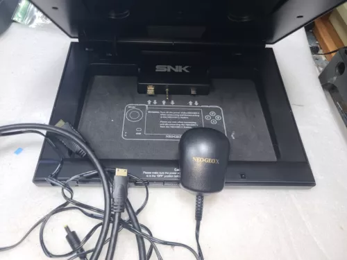 SNK Neo-Geo X Gold EMPTY Dock(Handheld not Included!) w Power & Mini HDMI Cable