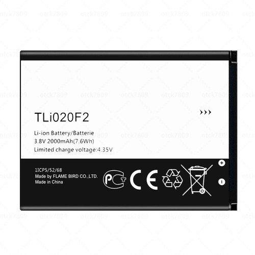 Batteria TLi020F1 TLi020F2 Per T-Mobile Alcatel OneTouch POP Astro 5042T 2000mAh - Foto 3 di 5