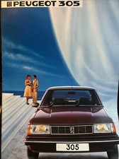Peugeot 305 Models Car Sales Info Brochure Frameable 1983